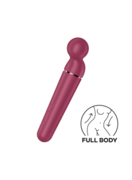 Vibromasseur wand rouge USB 60 vibrations Planet Wand-er Satisfyer - CC597844